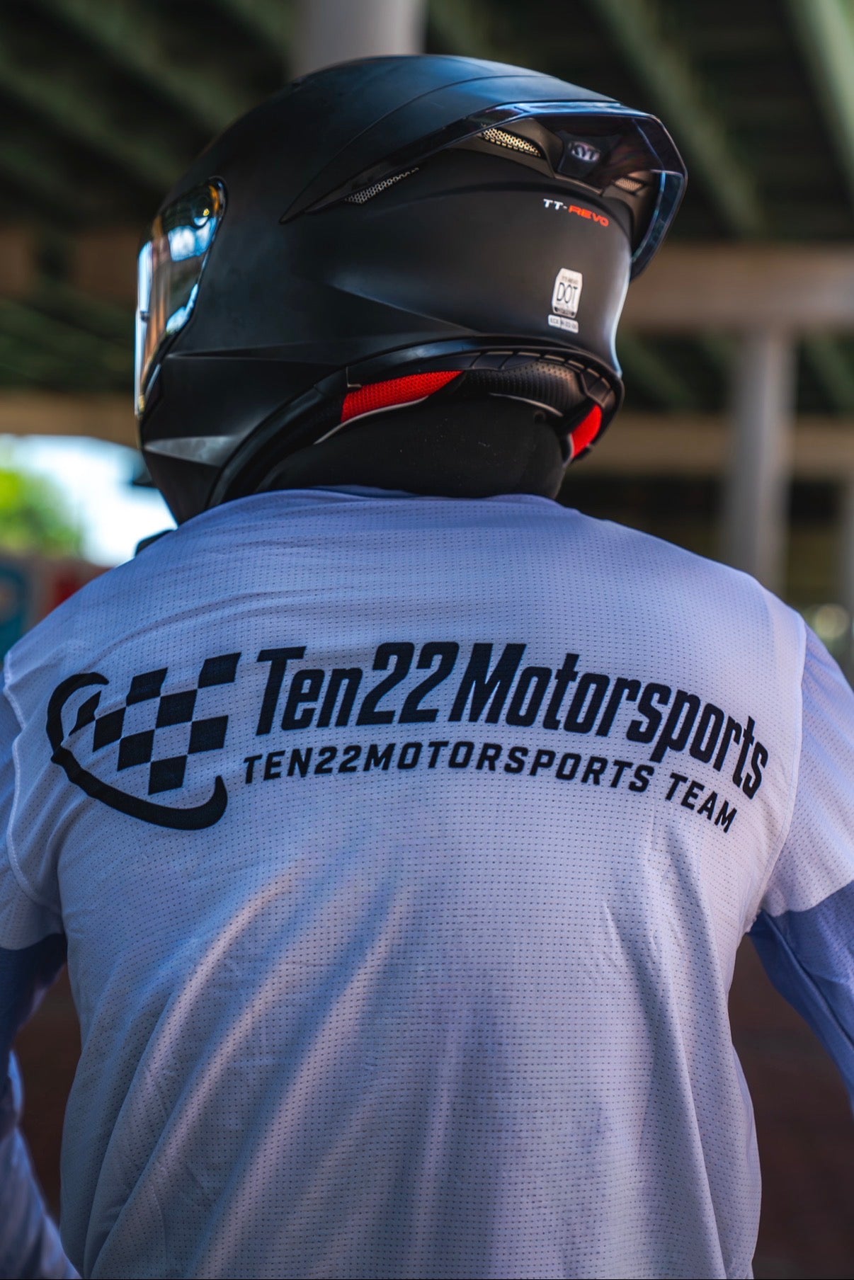 “TEN22 00” WHITE MOTO JERSEY