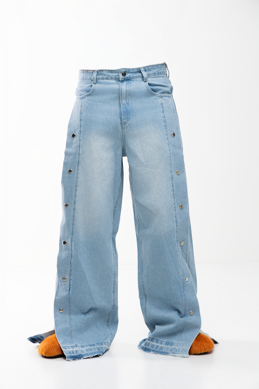 ULTRA BAGGY SIDE SNAP DENIM