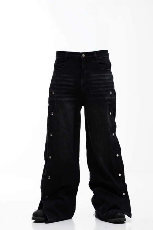 ULTRA BAGGY SIDE SNAP DENIM