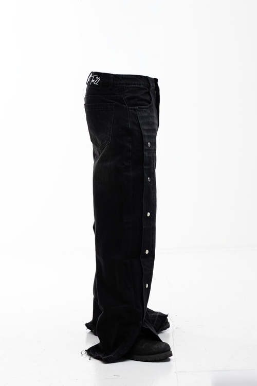 ULTRA BAGGY SIDE SNAP DENIM