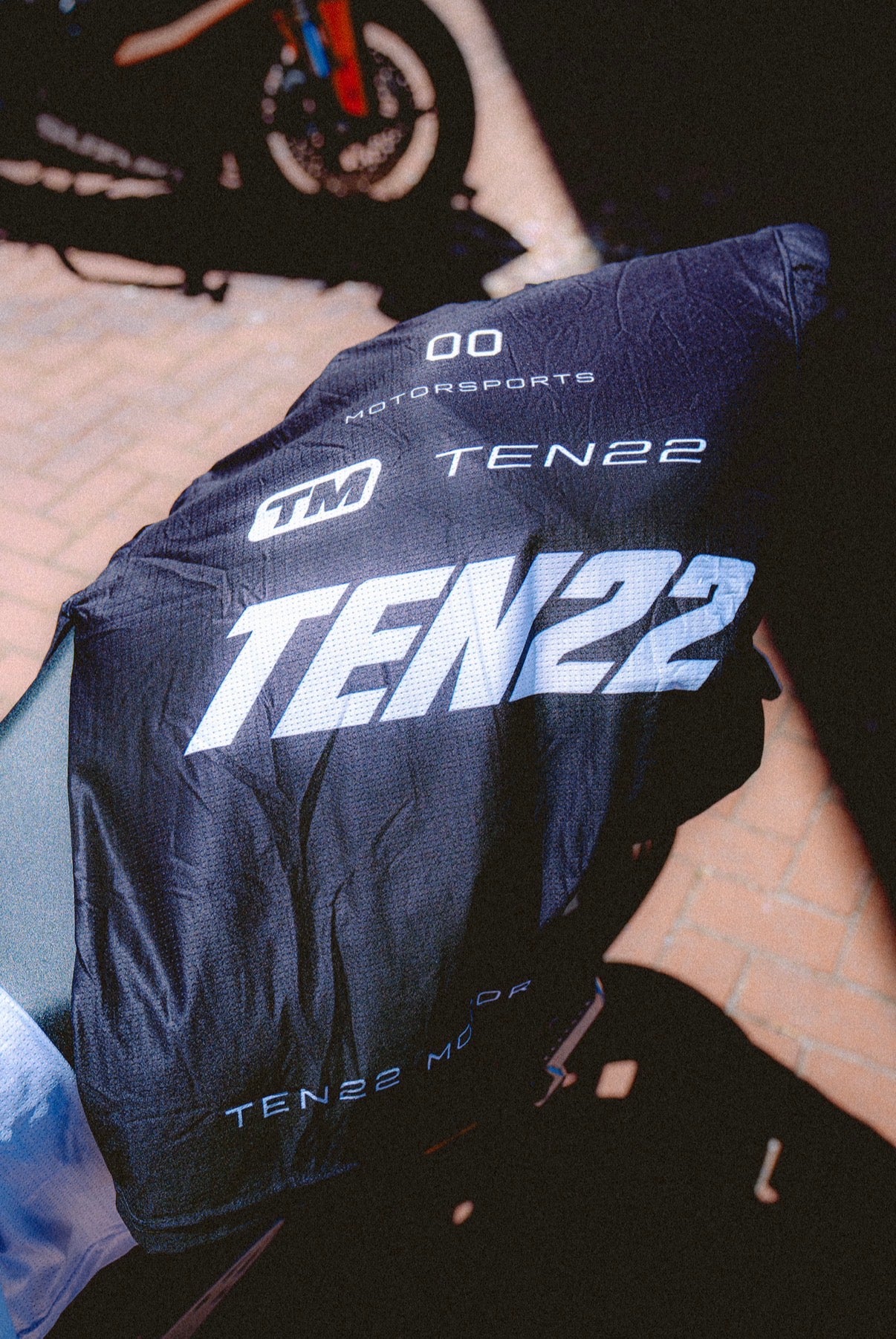 “TEN22 00” BLACK MOTO JERSEY