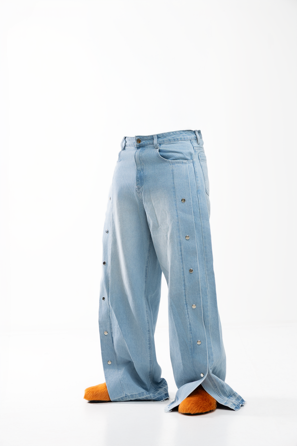 ULTRA BAGGY SIDE SNAP DENIM